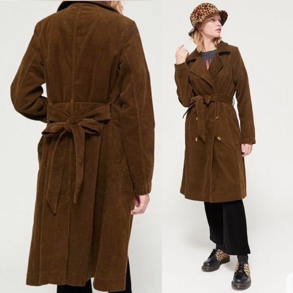 Urban Outfitters Jackets & Blazers - BDG Hailey Corduroy Trench Coat NWT Size Small